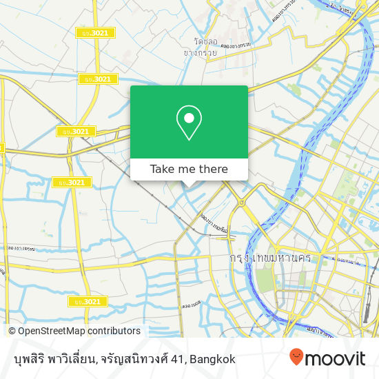 บุพสิริ พาวิเลี่ยน, จรัญสนิทวงศ์ 41 map