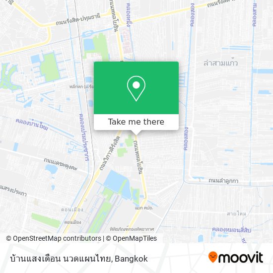 บ้านแสงเดือน นวดแผนไทย map