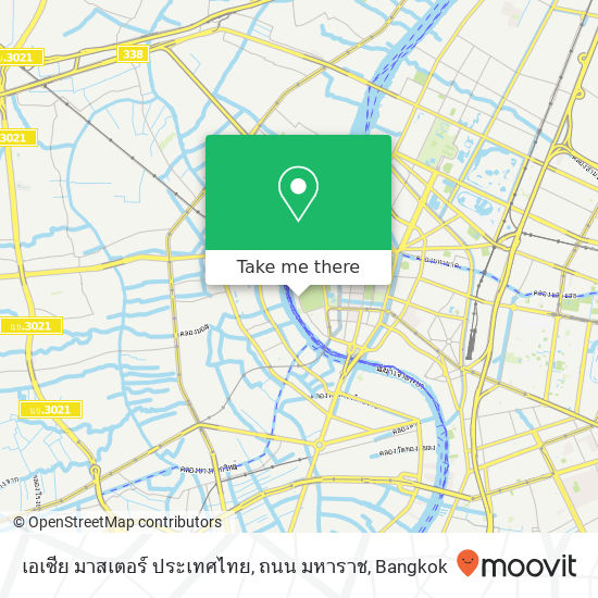 เอเซีย มาสเตอร์ ประเทศไทย, ถนน มหาราช map