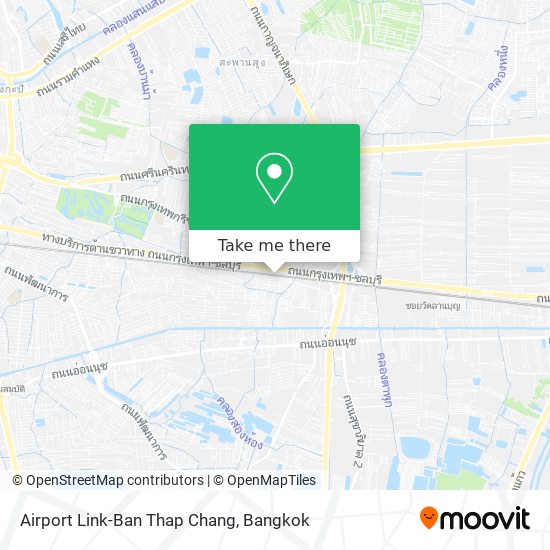 Airport Link-Ban Thap Chang map