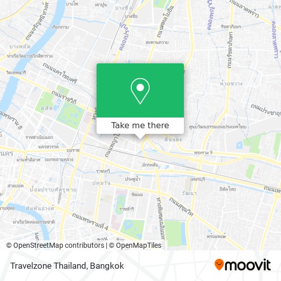 Travelzone Thailand map
