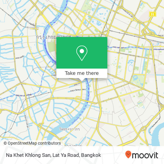 Na Khet Khlong San, Lat Ya Road map