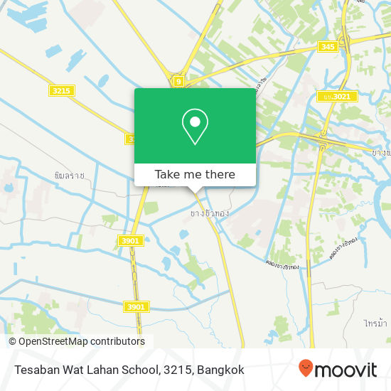 Tesaban Wat Lahan School, 3215 map