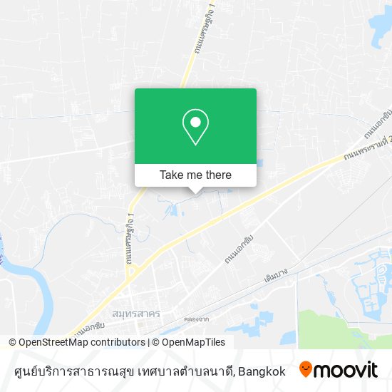 ศูนย์บริการสาธารณสุข เทศบาลตำบลนาดี map