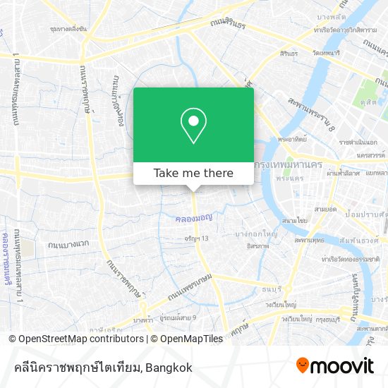 คลีนิคราชพฤกษ์ไตเทียม map