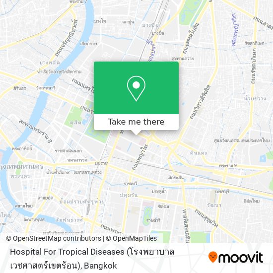 Hospital For Tropical Diseases (โรงพยาบาลเวชศาสตร์เขตร้อน) map