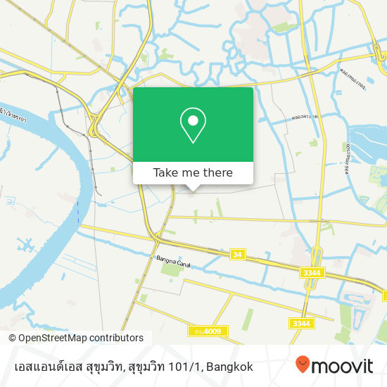 เอสแอนด์เอส สุขุมวิท, สุขุมวิท 101 / 1 map