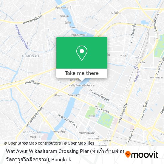 Wat Awut Wikasitaram Crossing Pier (ท่าเรือข้ามฟากวัดอาวุธวิกสิตาราม) map