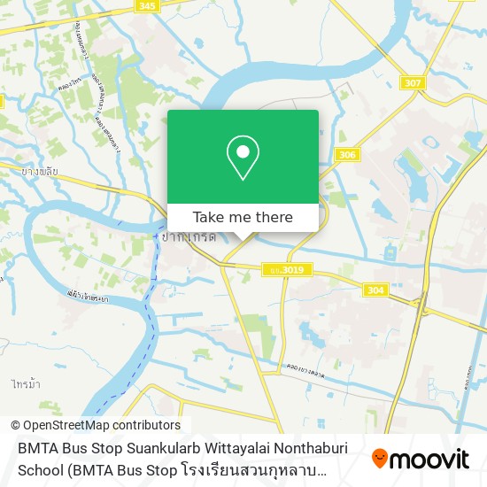 BMTA Bus Stop Suankularb Wittayalai Nonthaburi School map