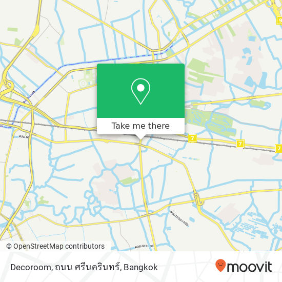 Decoroom, ถนน ศรีนครินทร์ map