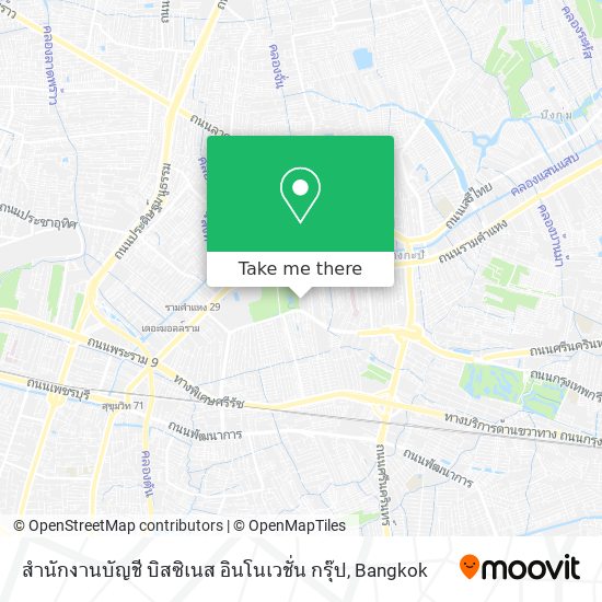 สำนักงานบัญชี บิสซิเนส อินโนเวชั่น กรุ๊ป map