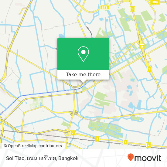 Soi Tiao, ถนน เสรีไทย map