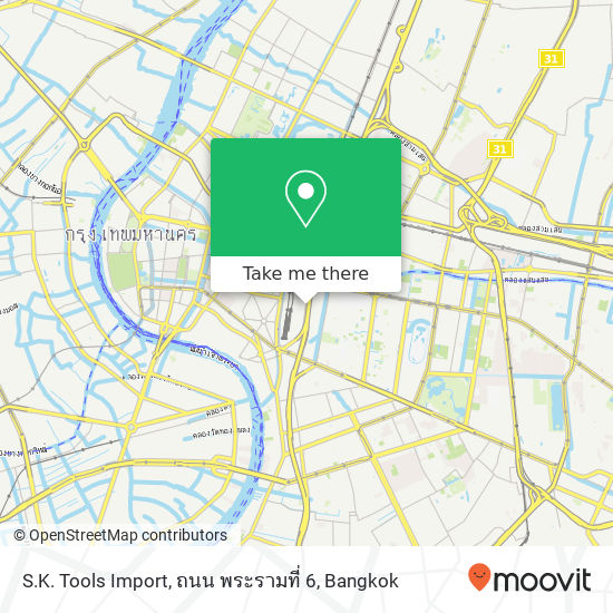 S.K. Tools Import, ถนน พระรามที่ 6 map