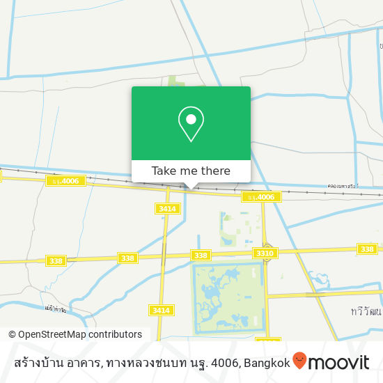 สร้างบ้าน อาคาร, ทางหลวงชนบท นฐ. 4006 map