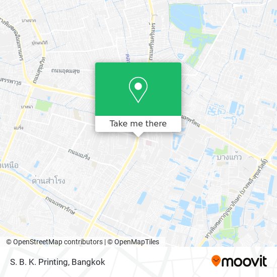 S. B. K. Printing map