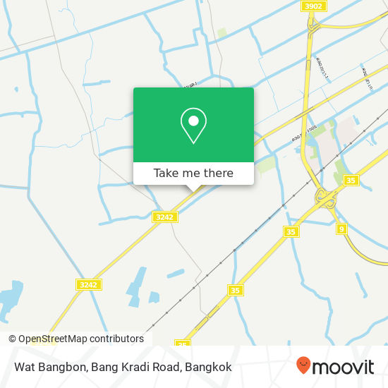 Wat Bangbon, Bang Kradi Road map