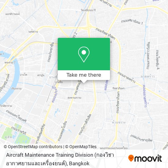 Aircraft Maintenance Training Division (กองวิชาอากาศยานและเครื่องยนต์) map