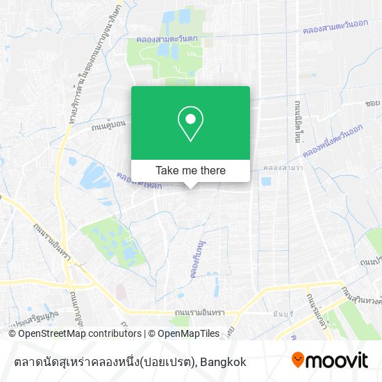 ตลาดนัดสุเหร่าคลองหนึ่ง(ปอยเปรต) map