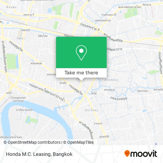 Honda M.C. Leasing map