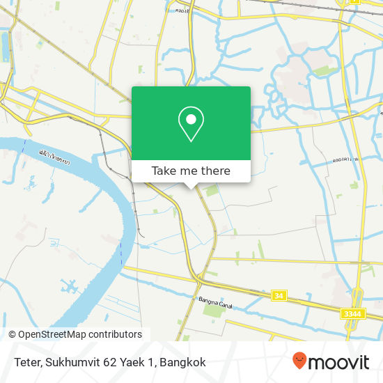 Teter, Sukhumvit 62 Yaek 1 map