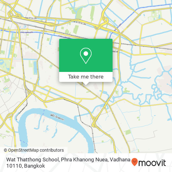 Wat Thatthong School, Phra Khanong Nuea, Vadhana 10110 map