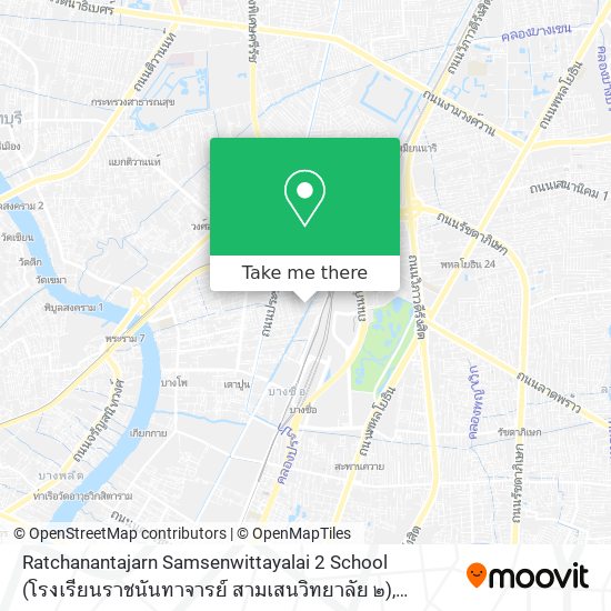 Ratchanantajarn Samsenwittayalai 2 School (โรงเรียนราชนันทาจารย์ สามเสนวิทยาลัย ๒) map