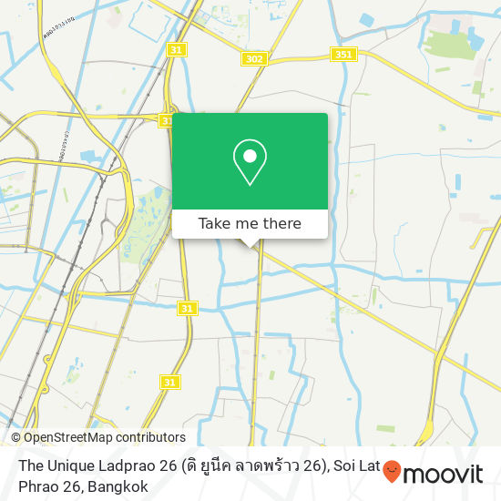 The Unique Ladprao 26 (ดิ ยูนีค ลาดพร้าว 26), Soi Lat Phrao 26 map