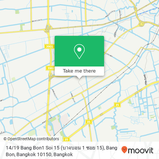 14 / 19 Bang Bon1 Soi 15 (บางบอน 1 ซอย 15), Bang Bon, Bangkok 10150 map