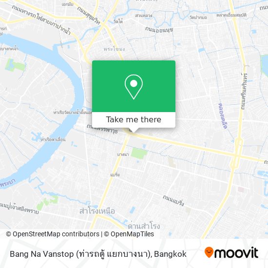 Bang Na Vanstop (ท่ารถตู้ แยกบางนา) map