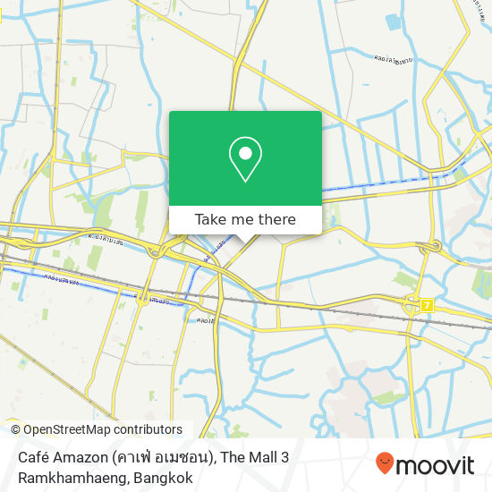 Café Amazon (คาเฟ่ อเมซอน), The Mall 3 Ramkhamhaeng map