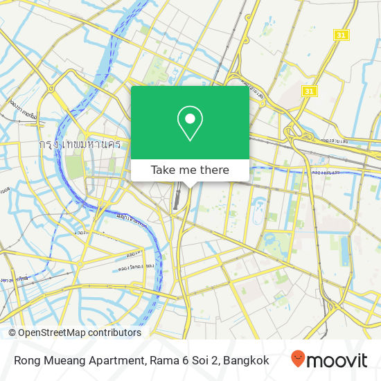 Rong Mueang Apartment, Rama 6 Soi 2 map
