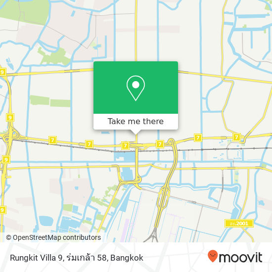 Rungkit Villa 9, ร่มเกล้า 58 map