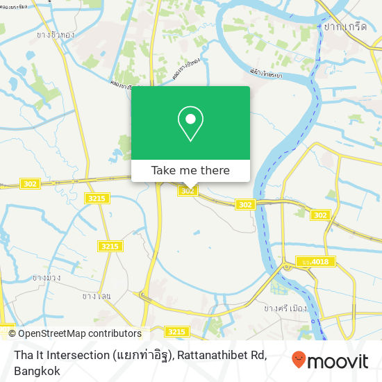 Tha It Intersection (แยกท่าอิฐ), Rattanathibet Rd map