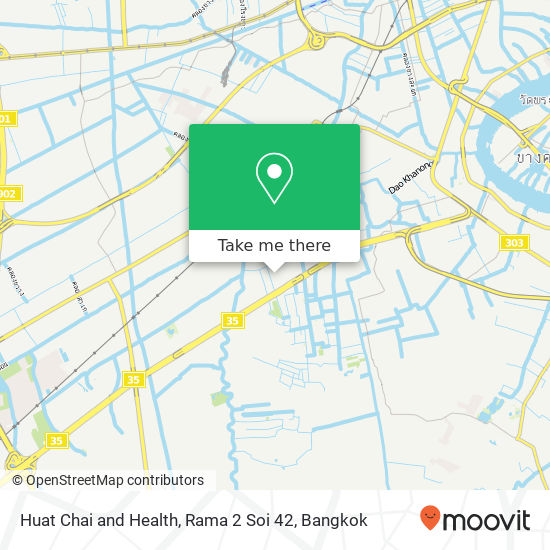Huat Chai and Health, Rama 2 Soi 42 map