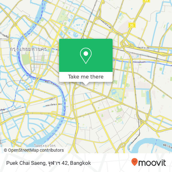 Puek Chai Saeng, จุฬาฯ 42 map