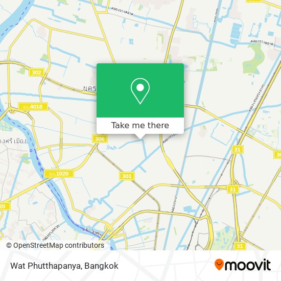 Wat Phutthapanya map