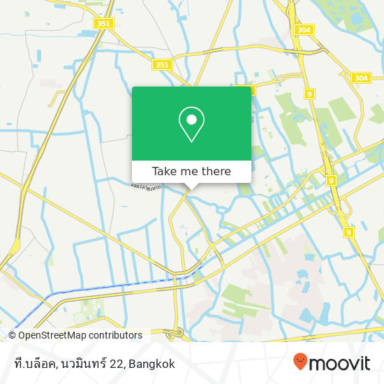 ที.บล็อค, นวมินทร์ 22 map