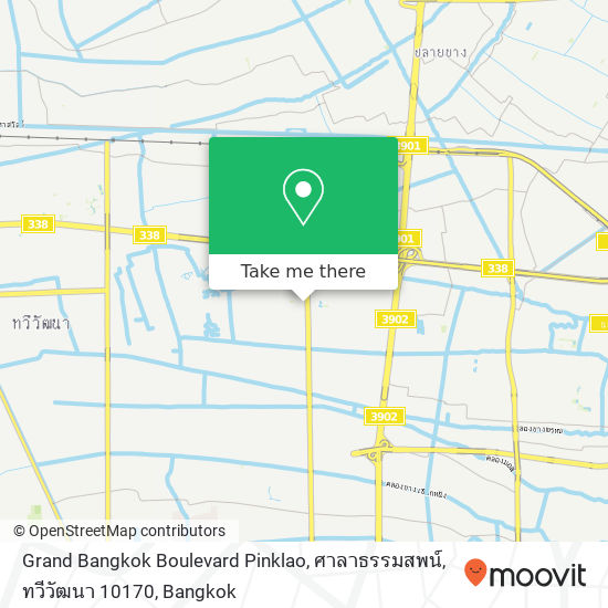 Grand Bangkok Boulevard Pinklao, ศาลาธรรมสพน์, ทวีวัฒนา 10170 map