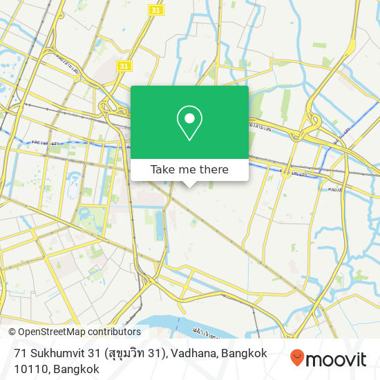 71 Sukhumvit 31 (สุขุมวิท 31), Vadhana, Bangkok 10110 map