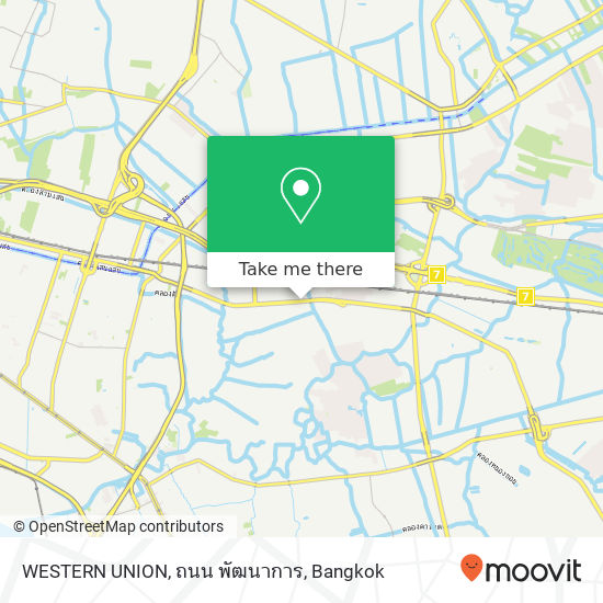 WESTERN UNION, ถนน พัฒนาการ map