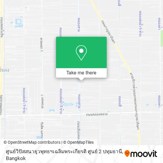 ศูนย์วิปัสสนายุวพุทธฯเฉลิมพระเกียรติ ศูนย์ 2 ปทุมธานี map