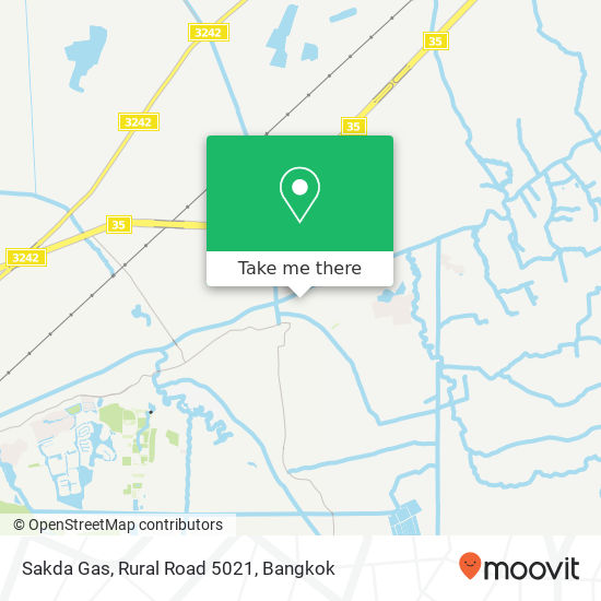 Sakda Gas, Rural Road 5021 map