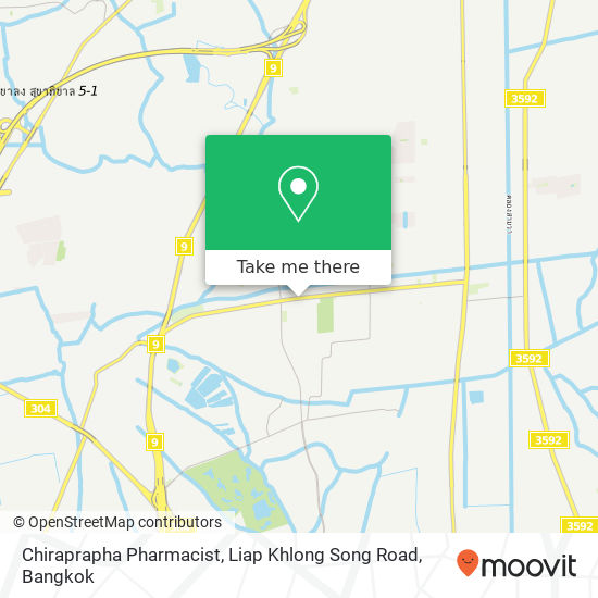 Chiraprapha Pharmacist, Liap Khlong Song Road map