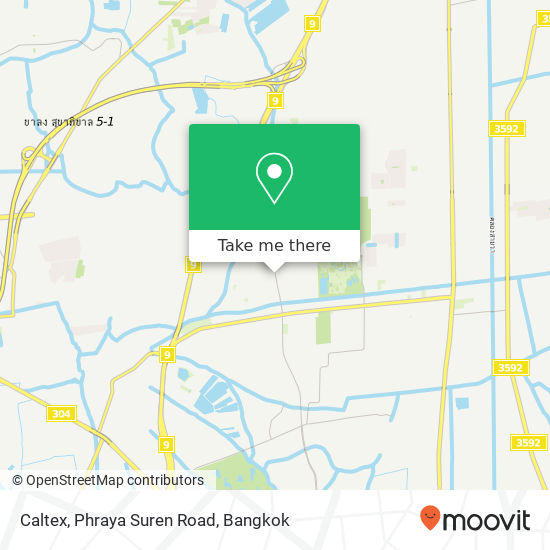Caltex, Phraya Suren Road map