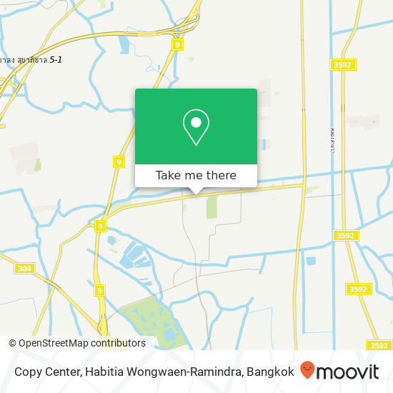 Copy Center, Habitia Wongwaen-Ramindra map