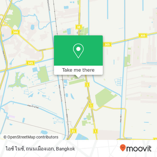 ไอซ์ ไนซ์, ถนนเมืองเอก map