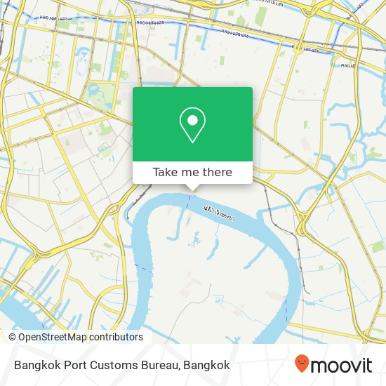 Bangkok Port Customs Bureau map