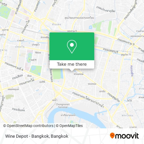 Wine Depot - Bangkok map