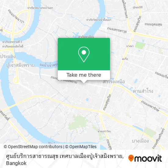 ศูนย์บริการสาธารณสุข เทศบาลเมืองปู่เจ้าสมิงพราย map