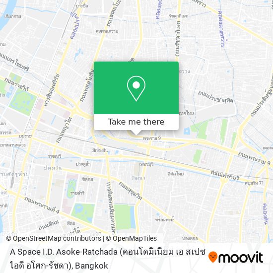 A Space I.D. Asoke-Ratchada (คอนโดมิเนียม เอ สเปซ ไอดี อโศก-รัชดา) map